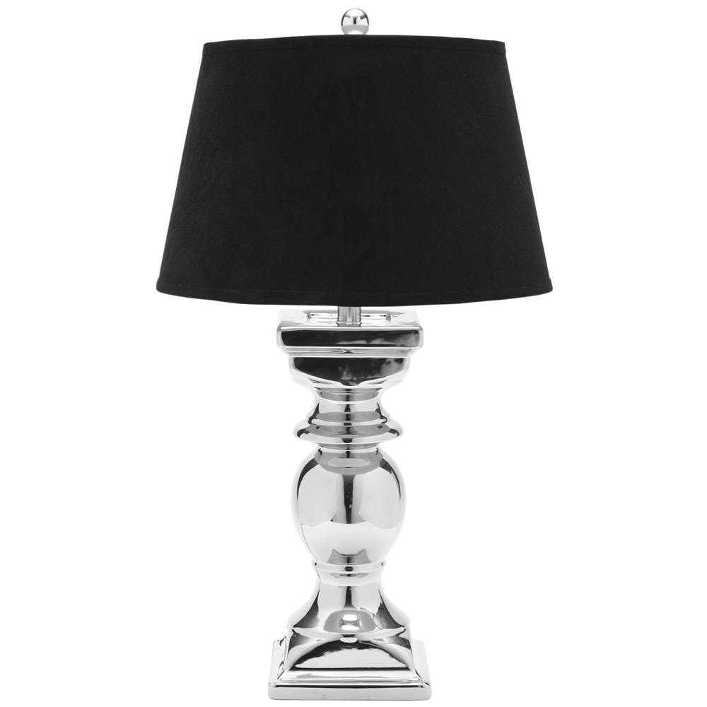Safavieh LIT4017A HELEN SILVER BALUSTER SILVER NECK TABLE LAMP